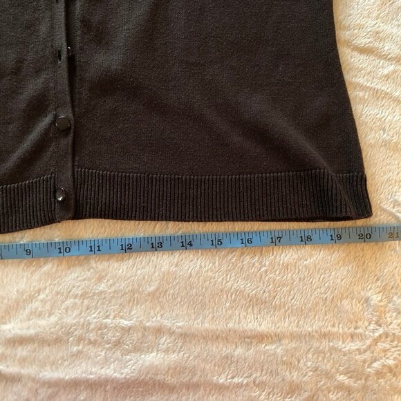 New York & Co Brown Embroidered Cardigan Size Large - Picture 8 of 8